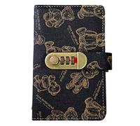 Livre d'économie d'argent, 17 x 11 cm, couverture en polyuréthane, pages intérieures transparentes, 50 à 100 pages, maison, bureau, école, planification des finances personnelles, Noir , Reportez-vous