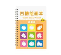 Livre d'écriture rainuré réutilisable pour enfants de 3 à 8 ans - Livre de magie avec modèles de peinture de base et guides pour la pratique du dessin rainuré pour enfants, garçons et filles