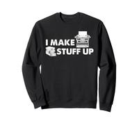 Livre d'écrivain Women I Make Stuff Up Auteur Romancier Machine à écrire Sweatshirt