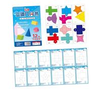 Livre d'éducation précoce - Géométrie combinant jeu et étude grâce à des techniques d'ingénierie dynamiques du papier - Apprentissage des mathématiques pour enfants
