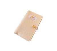 Livre d'épargne familial en version coréenne - Format A6 - Petites fleurs - Jaune chaud