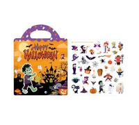 Livre des autocollants - Kit d'autocollants pour la maison, livres d'autocollants d'Halloween pour les tout-petits, activités artisanales de jouets | Livres d'autocollants d'Halloween pour les