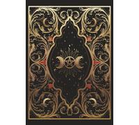 Livre des ombres: journal de magie à remplir pour wiccans, sorcier, sorcière et magicien | Grimoire de sorcière | 150 pages vierges pointées | ... dorée et bleue | cadeau pour sorcières