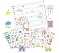 Livre des premiers jalons | Livre souvenir pour - Journal intemporel, scrapbooking, événement simple, fournitures pour pour garçons