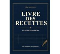Livre des recettes: Micro-entrepreneurs - Suivi chronologique des encaissements