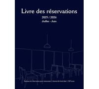 Livre des réservations: Assistant de réservation pour restaurants | Journal de bord daté | 365 jours