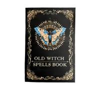 Livre Des Sortilèges,Guide D'Apprentissage De La Sorcière - Manuel de Sortilèges,pour les Débutants, les Femmes et les Hommes, Fournitures d'Apprentissage, Fête d'Halloween, Rassemblement et