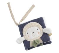 Livre d'éveil bébé en coton bio bleu TU