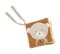 Livre d'éveil bébé en coton bio jaune TU