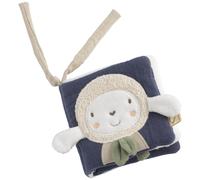 Livre d'éveil bébé en coton bio bleu TU