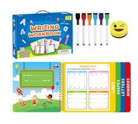 Livre d'exercices d'écriture alphabet | Livre de suivi des lettres préscolaire - Matériel éducatif Cahier de travail pour les tout-petits Préscolaire Voyage Salle de classe Cadeau d'anniversaire