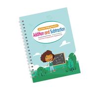 Livre d'exercices d'écriture magique, art, dessin, opérations mathématiques, lettres et chiffres pour enfants d'âge préscolaire, livre de copie pour apprendre la langue anglaise