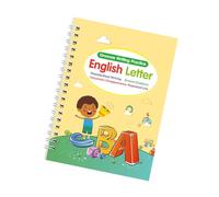 Livre d'exercices d'écriture rainurée magique pour enfants - Livre d'exercices pour lettres et chiffres - Art - Dessin - Opérations mathématiques - Livre d'exercices pour écriture rainurée