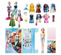Livre D'habillage De Princesse Magnétique - Jeu D'association De Tenues Magnétiques Pour , Ensemble D'activités Créatives Portables | Jouet D'apprentissage Précoce Pour Tout-petits, Divertissem