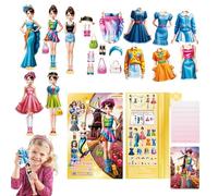 Livre D'habillage De Princesse Magnétique - Jeu D'association De Tenues Magnétiques Pour , Ensemble D'activités Créatives Portables | Jouet D'apprentissage Précoce Pour Tout-petits, Divertissem