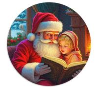 Livre d'histoire du Père Noël 1000 Pièces Puzzle pour Adultes Jeux Éduchatifs Puzzle Anti-Stress Entraîner La Mémoire du Cerveau Cadeaux pour Adultes 1000pcs (67.5x67.5cm)
