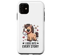 Livre d'histoires Pony I Ride Into Every Story Reading Coque pour iPhone 11