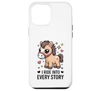 Livre d'histoires Pony I Ride Into Every Story Reading Coque pour iPhone 12 Pro Max