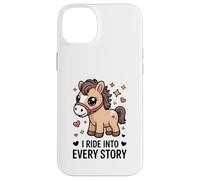 Livre d'histoires Pony I Ride Into Every Story Reading Coque pour iPhone 14 Plus