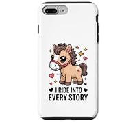 Livre d'histoires Pony I Ride Into Every Story Reading Coque pour iPhone 7 Plus/8 Plus