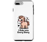Livre d'histoires Pony I Ride Into Every Story Reading Coque pour iPhone 7 Plus/8 Plus