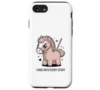 Livre d'histoires Pony I Ride Into Every Story Reading Coque pour iPhone SE (2020) / 7/8