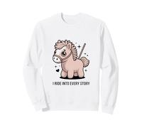 Livre d'histoires Pony I Ride Into Every Story Reading Sweatshirt