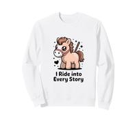 Livre d'histoires Pony I Ride Into Every Story Reading Sweatshirt