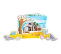 Livre d'images chantier interactif en bois - 12039 Multicolore G