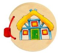 Livre d'images en bois Maison G