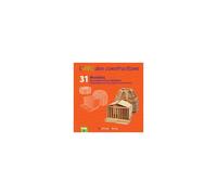 Livre d'instructions MECABOIS ABC des Constructions en bois Tome 2 31 modèles Rouge, dès 3 ans, montage pas à pas