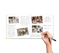 Livre d'invités pour bébé prénatal, livre d'accès pour le registre des visiteurs des fêtes d'anniversaire - Livres d'invités de fête à couverture rigide pour réceptions de mariage, fêtes de com