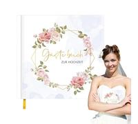 Livre d'invités pour les réceptions de mariage - Registre des visiteurs des fêtes d'anniversaire Livre d'accès | Livres d'invités de fête à couverture rigide pour réceptions de mariage, fêtes