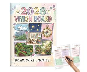 Livre d'objectifs 2026 pour femmes, codification de la vision, manuel d'enregistrement des visions, pour étudiants, entrepreneurs, enseignants, professionnels, artistes leaders d'équipe, atelier de