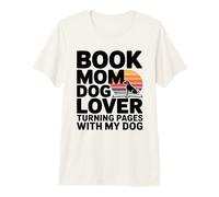 Livre Dog Lover Turning Pages with My Dog T-Shirt Haut de Gamme