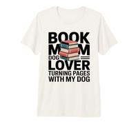 Livre Dog Lover Turning Pages with My Dog T-Shirt Haut de Gamme