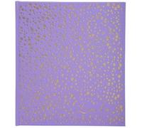 Exacompta - Réf. 387E - 1 Livre d'or tendance Plum' - Format carré 21x19 cm - En simili-cuir avec marquage titre doré "Livre d'or" et tranche or - 140 pages blanches unies - Coloris : violet
