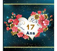 Livre d'or 17 ans: Joyeux anniversaire 17 ans | à Personnaliser Pour les félicitations, dictons, dessins, photos et Registre pour Cadeaux | Format carré | Cadeau à Offrir.