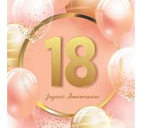 livre d'or 18 ans fille: Joyeux anniversaire | à personnaliser de messages, félicitations et photos pour garder des souvenirs de la fête | idée cadeau ... | jolie couverture rose brillante pour femme