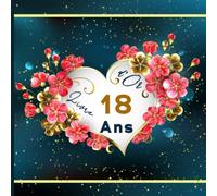 Livre d'or 18 ans: Joyeux anniversaire 18 ans | à Personnaliser Pour les félicitations, dictons, dessins, photos et Registre pour Cadeaux | Format carré | Cadeau à Offrir.