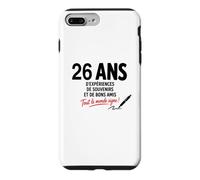 Livre d'or 26 Ans Humour Amis Anniversaire 26 Ans à Signer Coque pour iPhone 7 Plus/8 Plus
