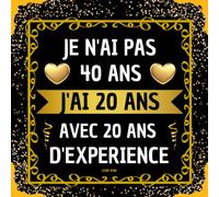 Livre d'or 40 ans: Cadeau & deco anniversaire 40 ans | à compléter de messages et photos | Pour femme homme