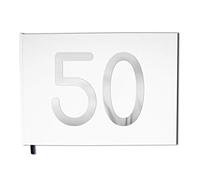 Livre d'or 50 Ans - Anniversaire Souvenirs - Paysage - Couverture Mate Lettres chromées -100 Pages - Qualité Premium - UTTSCHEID (Blanc Pur)