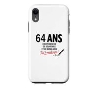 Livre d'or 64 Ans Humour Amis Anniversaire 64 Ans à Signer Coque pour iPhone XR