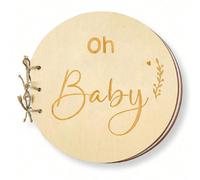 Livre d'or alternatif pour baby shower - Jeux et activités pour baby shower, Livre d'or pour s'inscrire aux baby showers, Livre d'or pour baby shower pour fille ou garçon, Livre d'or en bois de consei