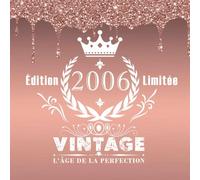 Livre d'or anniversaire 18 ans 2006 rose gold fondant: 120 pages blanches / Grand format carré 21 cm / Espace pour les messages et les photos
