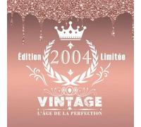 Livre d'or anniversaire 20 ans 2004 rose gold fondant: 120 pages blanches/ Grand format carré 21 cm / Espace pour les messages et les photos