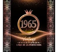 Livre d'or anniversaire 60 ans 1965 rose gold design élégant vintage: 120 pages blanches vierges/ Format carré 21 cm/ Couverture souple