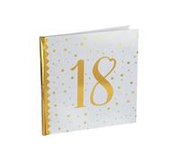 Livre d'or anniversaire blanc et or 18ans (x1) REF/6185