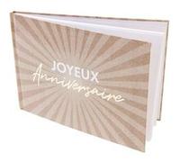 livre d'or anniversaire éclat 80p 15.5x21.5cm - générique aa1500 Gris G